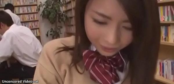  Japanese pretty college girl gets toyed in public